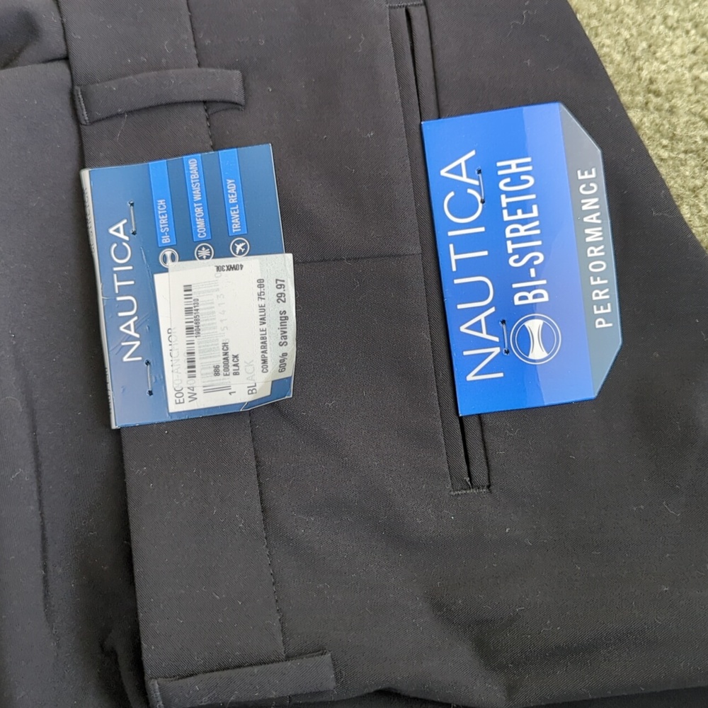 Nwt men's black slacks - Picture 2 of 3